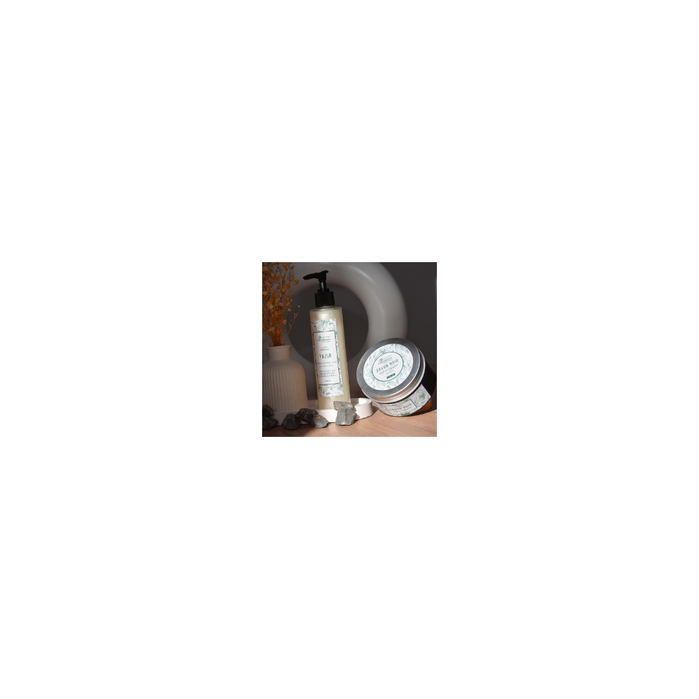 Pack bien-être naturel : Savon noir Beldi et shampoing Yazir Pack bien-être naturel : Savon noir Beldi et shampoing Yazir