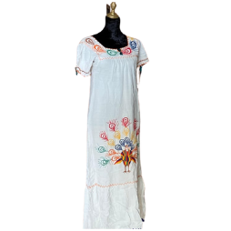 Robe marocaine brodeé/blanc